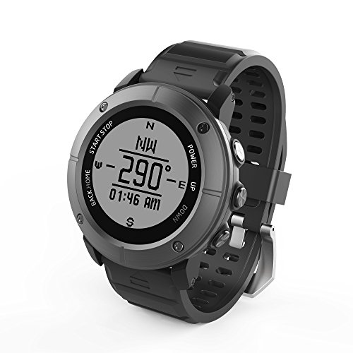 UWear GPS running watch,outdoor gps smart sports watch for hiking cycling with Fitness Activity Tracking, for iPhone Android (Iron gery-80C) - Thumbnail 6