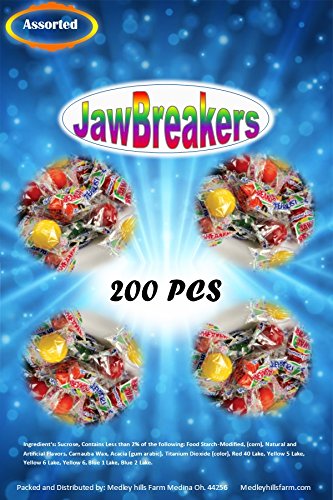 Assorted Jawbreakers 200 Individually Wrapped Jaw Buster Candy