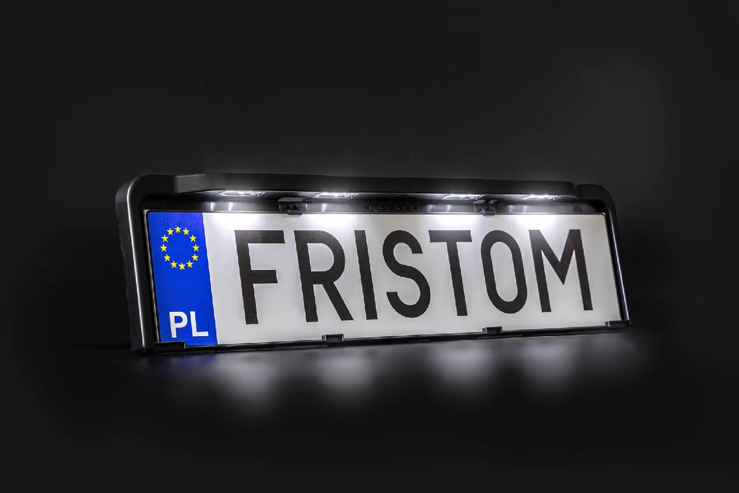 Support de plaque d'immatriculation avec éclairage LED FRISTOM FT-264 LED M15