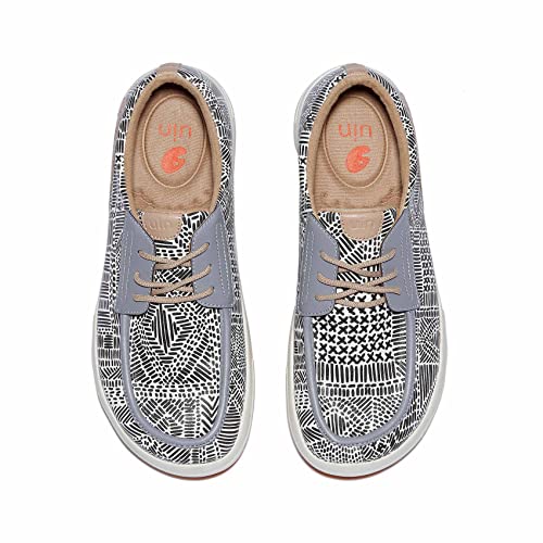 UIN Men's Fashion Platform Sneaker Slip On Walking Casual Comfortable Art Painted Travel Shoes Andalusia4