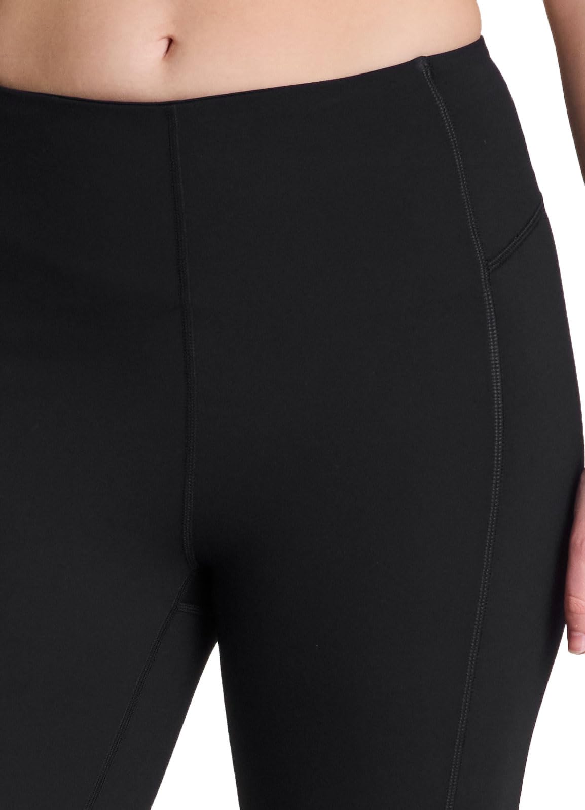 Avalanche Women's Bootcut Pants, Full Length Buttery Soft Corset Flare Legging Squat Proof Lounge Pants for Hiking, Workouts, Loungewear Black XL