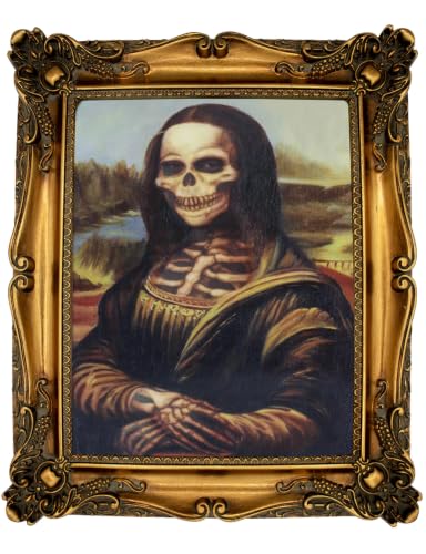 ECGER Wanddekoration, Wohnraumgestaltung, Wandmalerei (Halloween Deko Holz & Gold & Retro) – Ansicht 1