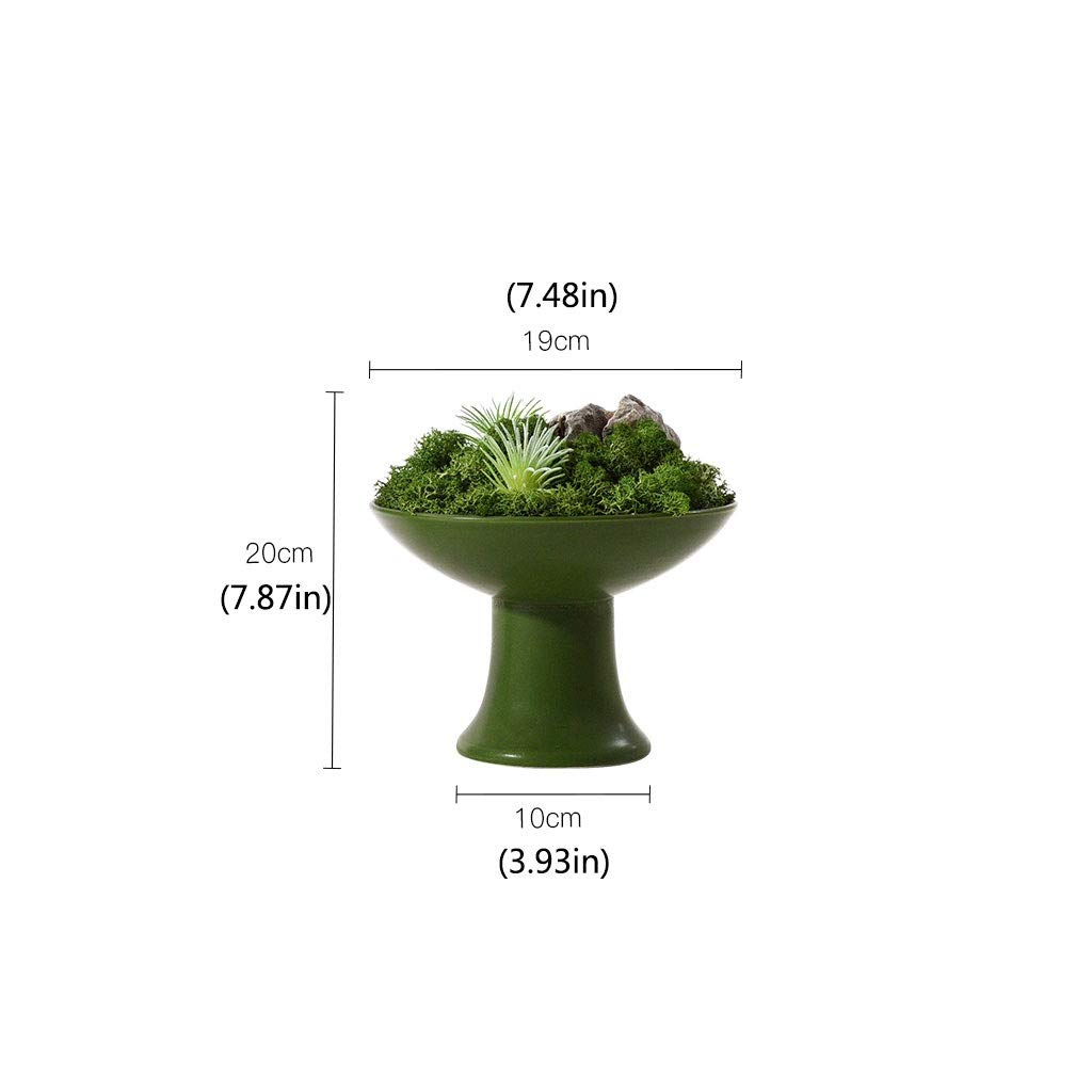 Artificielle Bonsaï Simulation Green Moss Small Bonsaï Simulation Tree Jardin d'extérieur Accueil Décoration de Bureau Simulation Tree High Base Plante en Pot Plante Artificielles (Size : A)