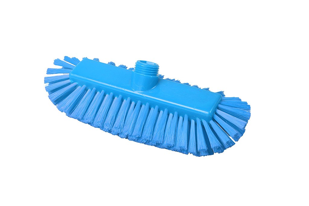 Maya 49105 - Cepillo Fregar Ovalado, con Paso de Agua, Fibra Suave Despuntada, 290 x 60 mm, Azul