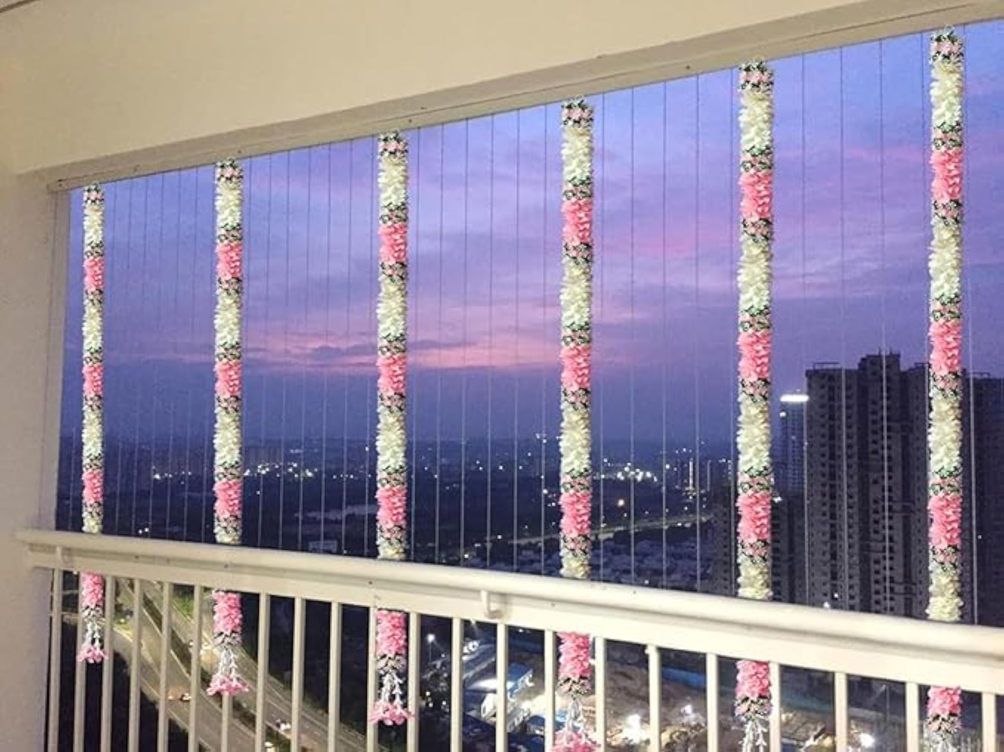 Artificial Gajra Jasmine & Colourful Flower Strings