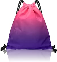 BEEL Knapsack, Gym Sack, Waterproof, Lightweight, Gradient, Can be Carried Over a Backpack, Foldable, Water Repellent, Pool Bag, Sports Bag, School, Girls, Boys