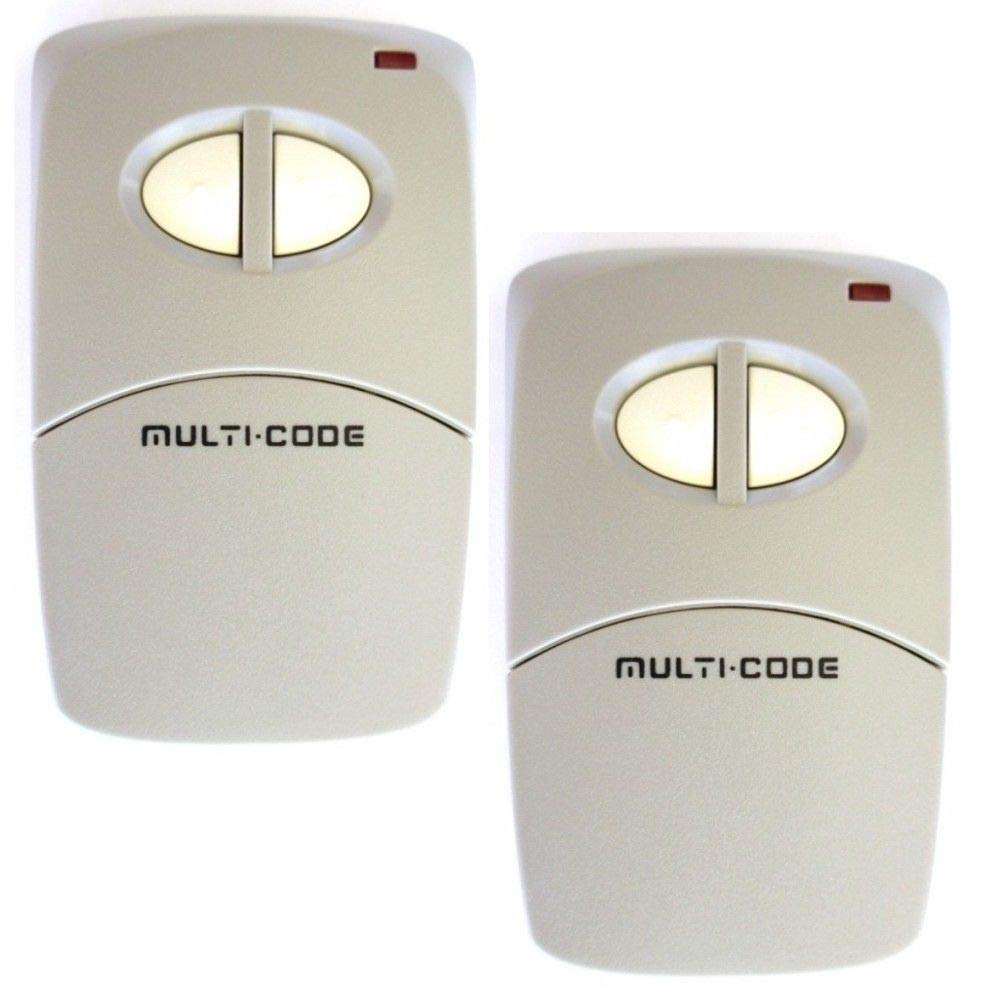 Two MultiCode 4120 300mhz 10 Code Gate Garage Remote Control