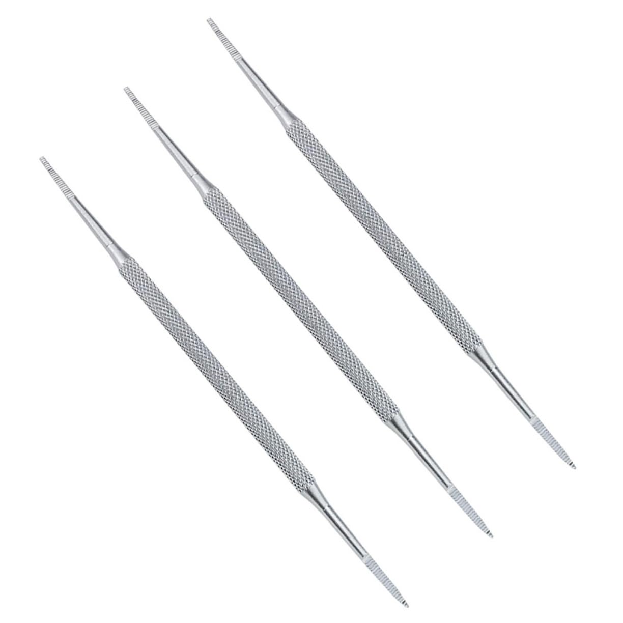 FOYTOKI 3pcs Stainless Steel Cuticle Pusher Tool Ingrown Toenail Corrector Cuticle Remover Spoon Peeler Scraper for Home Salon Use