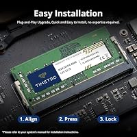 Timetec 16GB KIT (2x8GB) DDR4 2666MHz (PC4-2666V) PC4-21300 SODIMM Laptop RAM - 260pin 1.2V CL19 Non-ECC Unbuffered Memory Module for Laptop Notebook Mini PC All-in-One – Ansicht 7