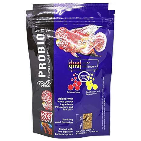 Premier Plants New Wild Probio Flowerhorn Staple Diet with Floating Feed Dual Color Enhancer Fish Food (Small Pellet) 100G (B0BVRSTH3S) Amazon Price History, Amazon Price Tracker