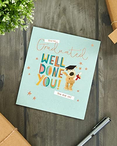 Boofle Graduation Card - 'Well Done You' - Cute Design for Male or Female