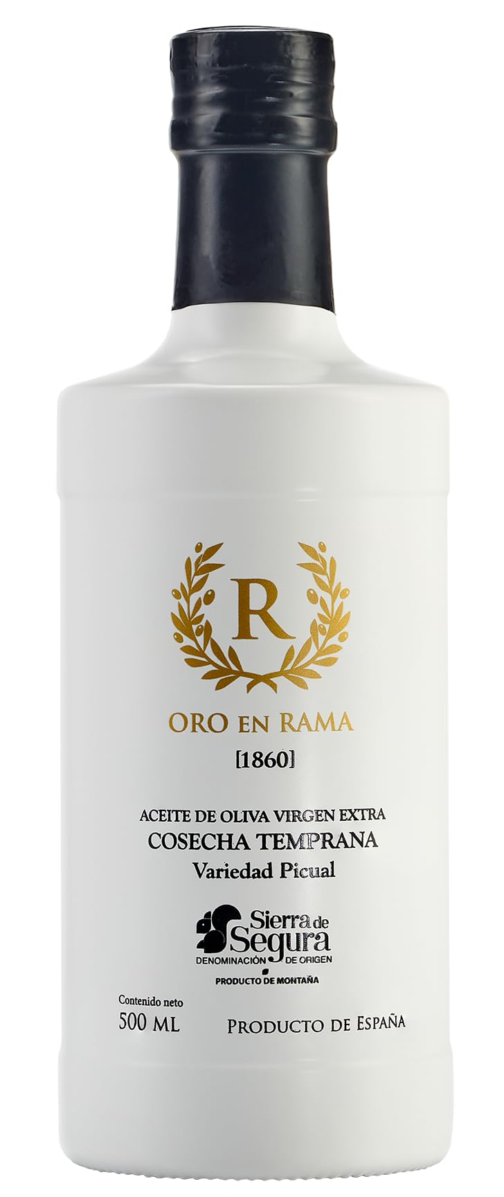 ORO EN RAMA | Aceite de Oliva Virgen Extra Picual de Jaén NUEVA COSECHA 25/26 + Caja de Madera de Olivo Artesanal para Regalo | Premio Mejor AOVE Verde de Cosecha Temprana | DOP Sierra de Segura