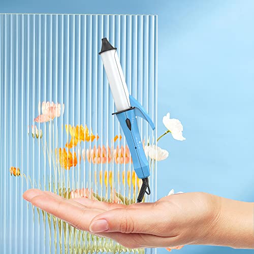 Wazor Ceramic Mini Curling Wand For Short Hair & Touch Ups, Small Portable Curling Iron For Travel, Heat-Up Fast Hair Curler Auto Shut Off, 1 Inch #TOP7