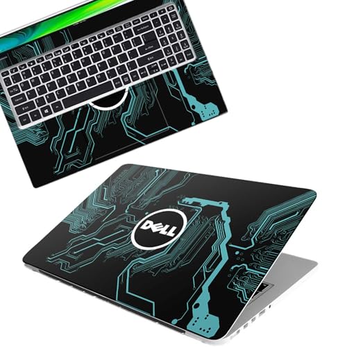 Image of Inkykart DSGN 80 Full Body Laptop Skin Bubble-Free| Laminated| Removable| HD Quality Sticker for Laptops Upto 15.6 Inches Compatible with DELL