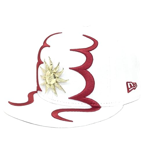 NEW ERA 太陽の塔 ニューエラ 59FIFTY TARO OKAMOTO 5950 岡本太郎 メンズ レディース ベーシック ブランド おしゃれ かっこいい 人気 春 夏 秋 冬 大きい 小さい サイズ 調整 正規品 (JP, アルファベット, Free Size, ホワイト)のサムネイル