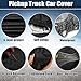 uxcell Waterproof Car Cover for Dodge Durango 2011-2023 Outdoor Full Car Cover All Weather Protection Rain Sun Protection with Zipper Black