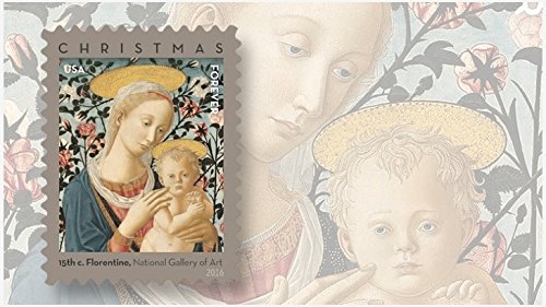 Florentine Madonna and Child USPS Forever First Class Postage Stamp U.S. Holiday Christmas Sheets (20 Stamps) (Booklets of 20 Stamps) (5 Pack)