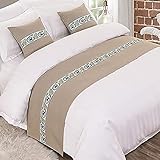 Hotel Bed Runner Bed Scarf Bedroom Hotel Bedding Decorative Soft Non-Fading Bed Flag Durable Bed Sca