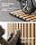 HIGRELIFE Wood Slat Acoustic Wall Panels, 3D Wall Panels with High Density Core for Echo Reduction, Easy DIY, for Living Room, Bedroom, Studio and More,Safe for Kids (Teak, 47.2"×23.5"-2 PCS)
