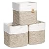 NaturalCozy Storage Cubes 11 Inch C...