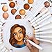 Ohuhu Skin Tone Alcohol Markers Brush Tip - 36 Portrait Skin Color Markers for Artist Adults Coloring Illustration - Chisel and Brush Dual Tips - Honolulu - Refillable - AP Certificated
