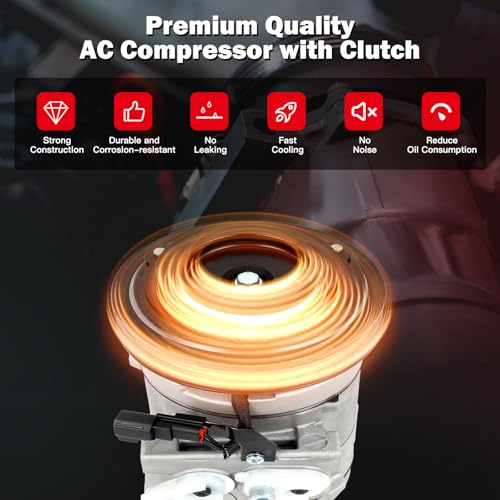 Image of cciyu AC Compressor for Ford for F-150 for Mercury Mountaineer 2006-2010