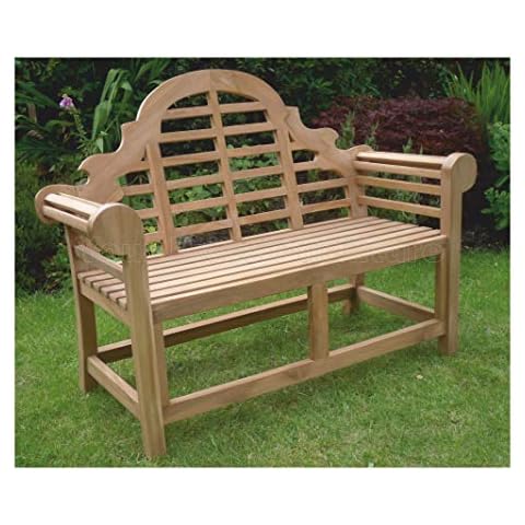 Marlborough Teak 150cms 5ft Lutyens Style Garden Bench For Your Patio Cover