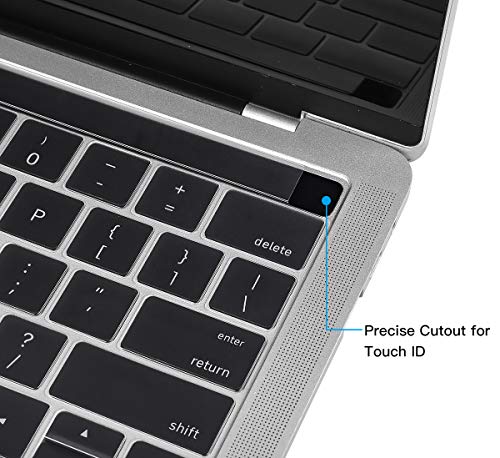 For Macbook Pro Touch Bar Keyboard Cover, Casebuy Ultra Thin Clear Keyboard Skin For 2019-2016 Release Macbook Pro With Touchbar 13 Inch A2159 A1706 A1989 Or 15 Inch A1707 A1990 Protective Skin #TOP2