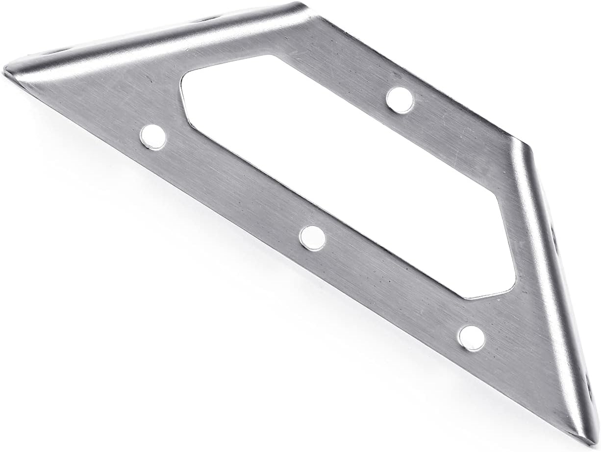 2Pcs Trapeziform Angle Brackets Stainless Steel Multifunction Corner Brace Bracket Fastener for Furniture Cupboard Storage Box