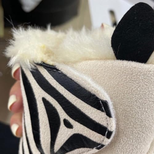 IWIHMIV Toddler Winter Shoes Mid Calf Boots With Side Zipper Snow Boots Cotton Shoes for Boys And Girls Warm Thick Cotton Boots2