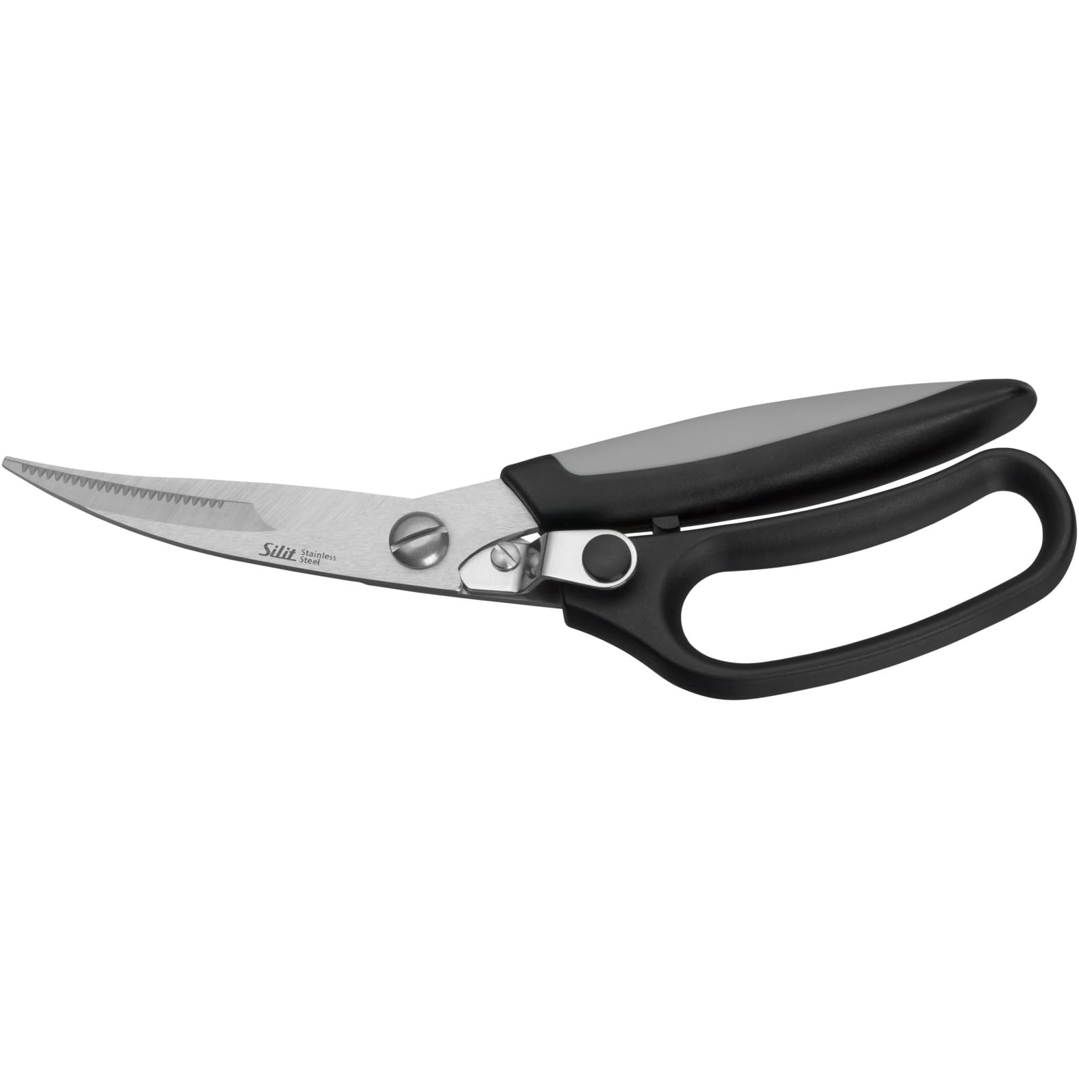 Silit Pollo Geflügelschere mit Integriertem Knochenbrecher 24 cm Edelstahl, für Rechts- und Linkshänder