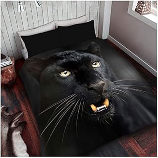 GC GAVENO CAVAILIA Wildlife Duvet Cover Sets, 3D Animal Bedding Set, Soft & Cosy Breathable Comforter Covers, Horse, Double