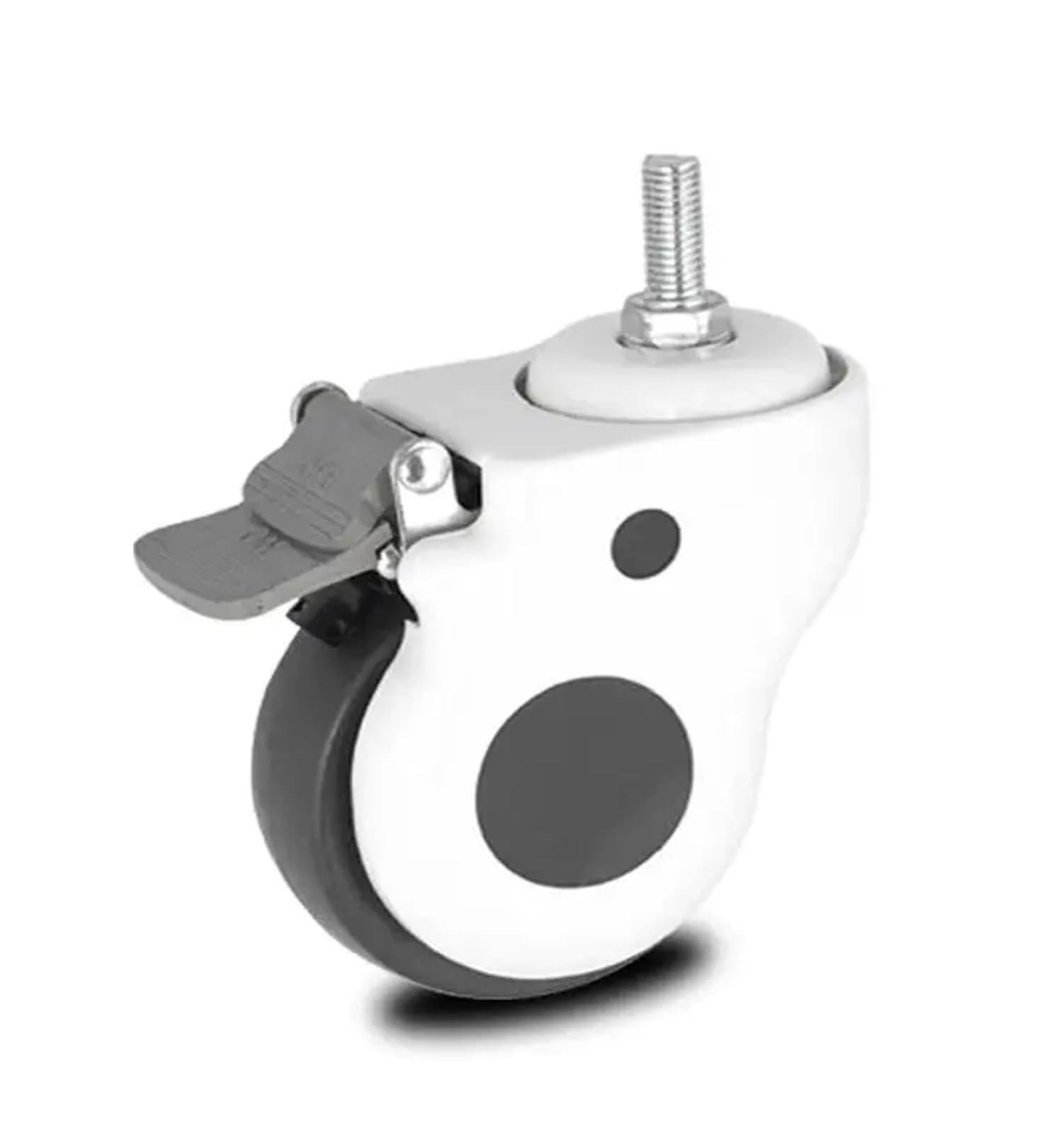 Mxxdmopd Screw-Braked 1 5-Inch Caster Casing With Silent Brake(Screw-Braked)