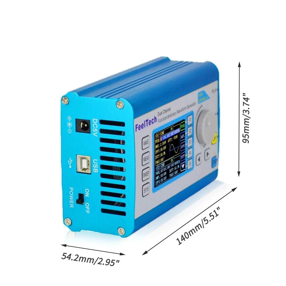 Industrial Signal Generator FY6300 Function Arbitrary Waveform Signal Generator Counter 20/30/40/50/60MHz Dual Channel Digital Frequency Count Sampling Rate 250MSa/s(FY6300 50Mhz)