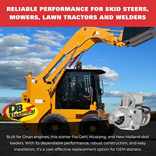 Db Electrical 410-48163 Starter Compatible With/Replacement For Gehl Sl3310 /John Deere F910 /New Holland Skid Loader L250 /Toro 416-8, 416-H, 520-H/Onan P-216/218 /220/224 /P-227 #TOP5