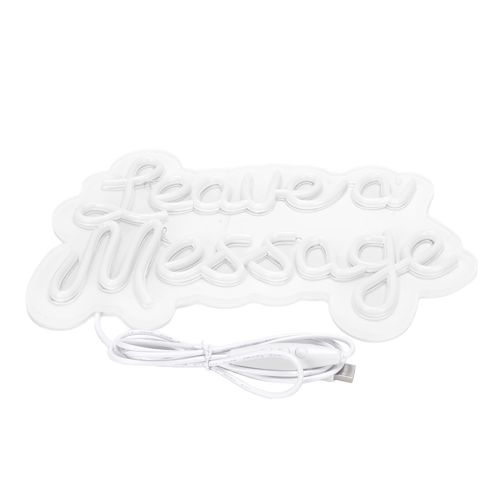 Jectse Insegna LED Neon Lascia un Messaggio, Luce USB | Insegna al neon da parete con pannello acrilico per matrimoni, feste di compleanno, camere da letto, decorazioni per bar