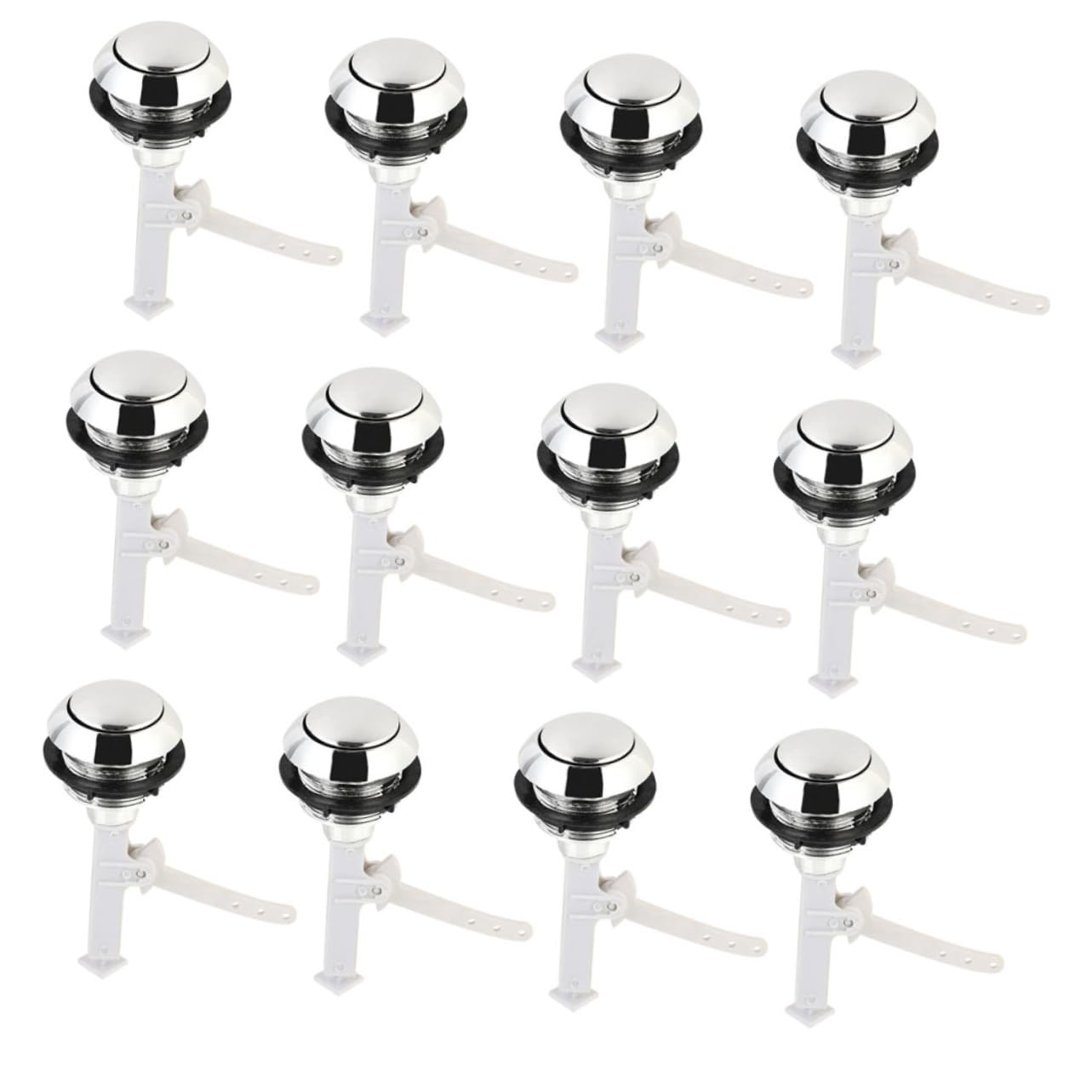 NUOBESTY 5 Ensembles Bouton De Toilette Pousser Réservoir De Toilettes Boutons De Réservoir De Toilette Clé Seul Bouton De Chasse D'eau Libérer Les Pièces Abdos 12 Pièces * 5
