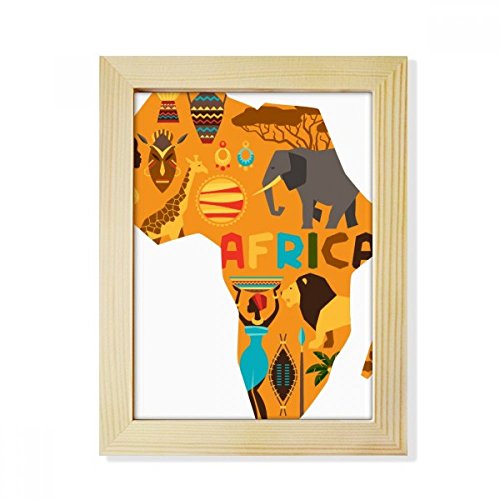 Marco de la foto del arte de áfrica pintura de madera para regalar en ocasiones especiales 2