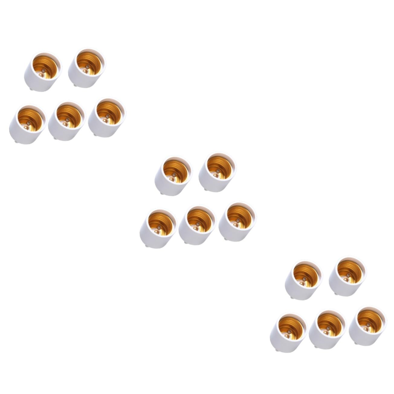 UKCOCO 15 Pz portalampada e27 adattatore presa e27 lampadina a LED convertitore adattatore per lampada a LED convertitore portalampada portato testa della lampada bianca