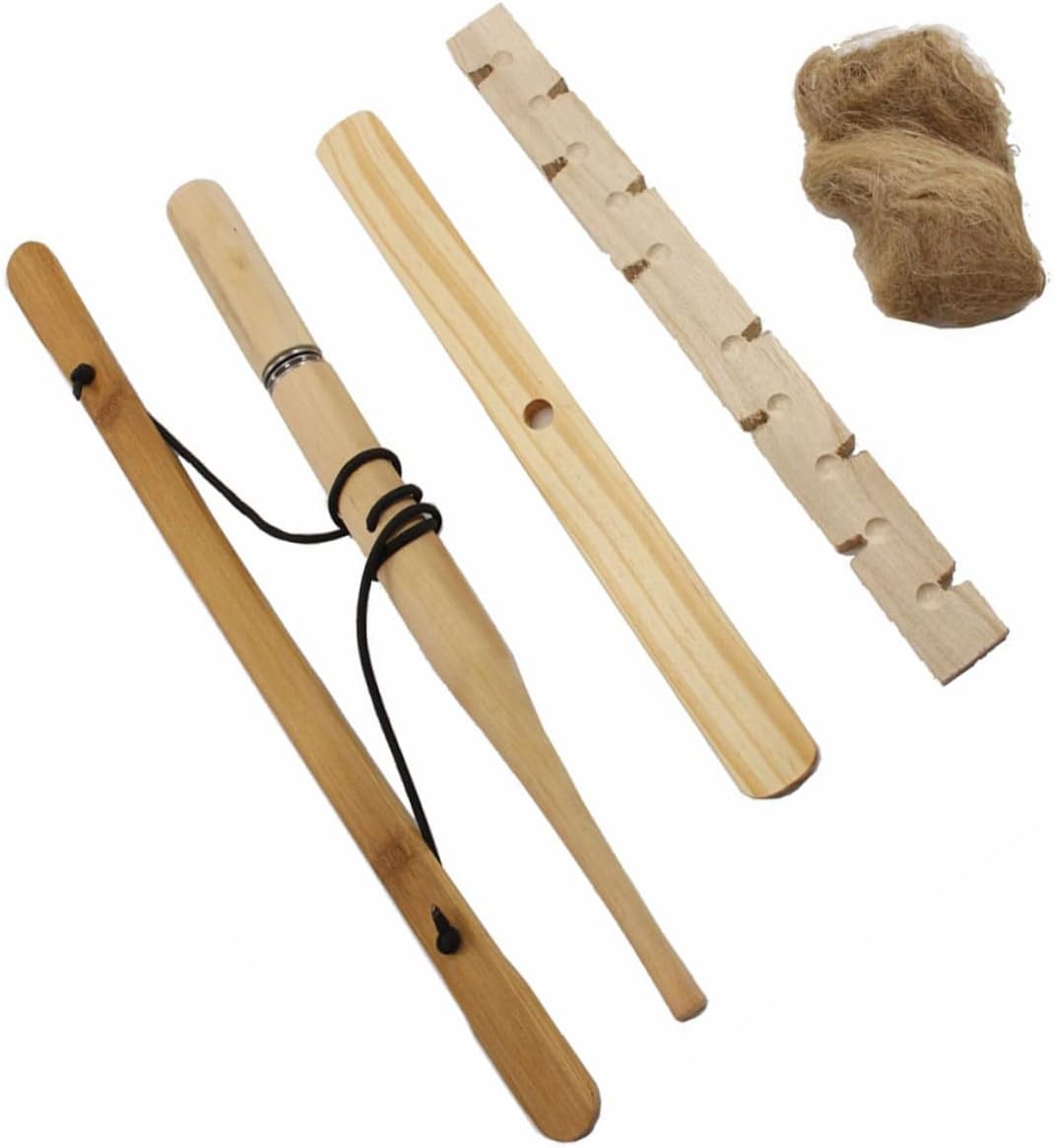 Mipcase Camping Bow Drill Kit Emergency Kit Outdoor Fire Making Tool Friction Fire Tool Fire Piston Kit