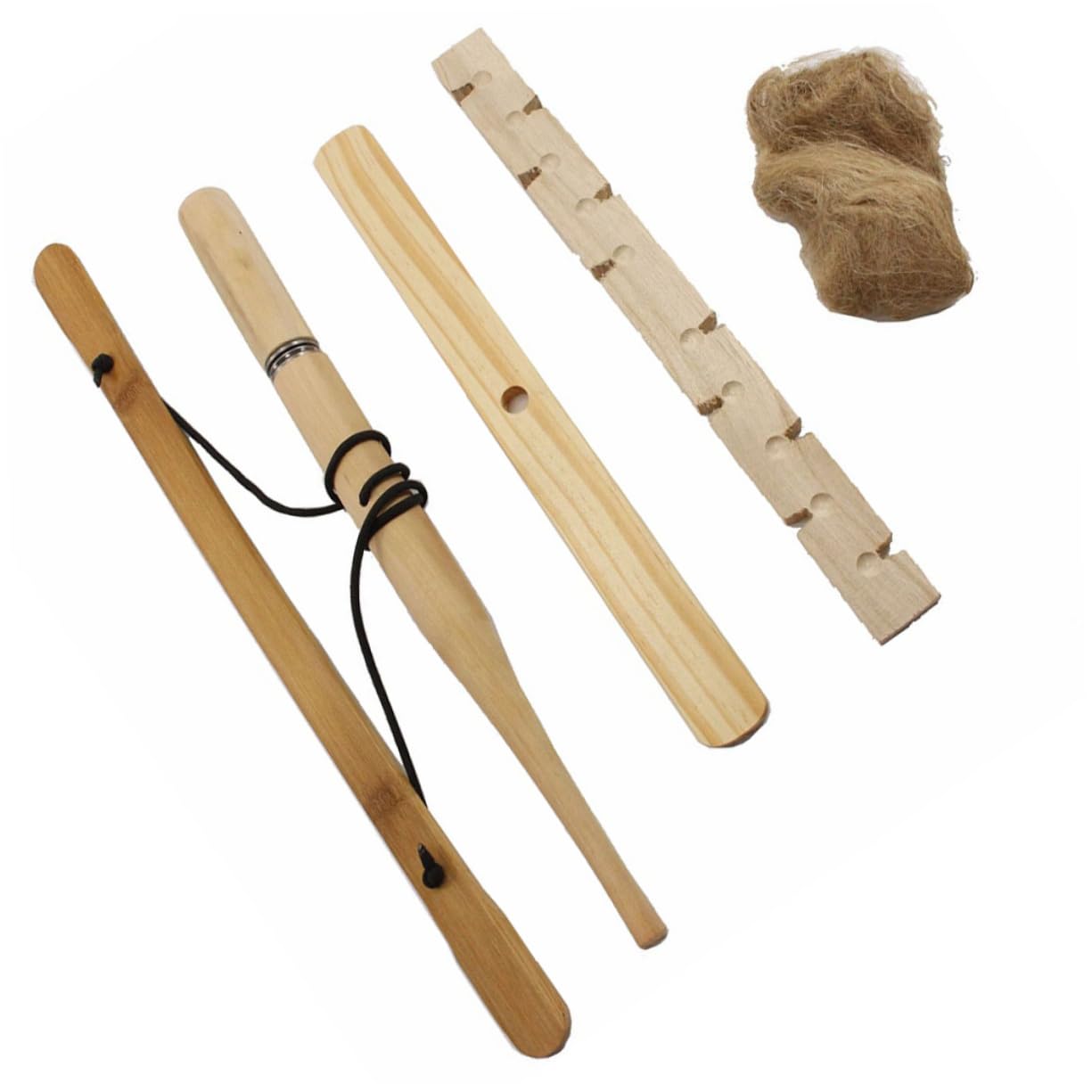 Mipcase 4sets Portable Fire Natural Friction Tool for Outdoor Compact Design for Easy Use Fire Source for Beginners Experts Fits Pocket Backpack