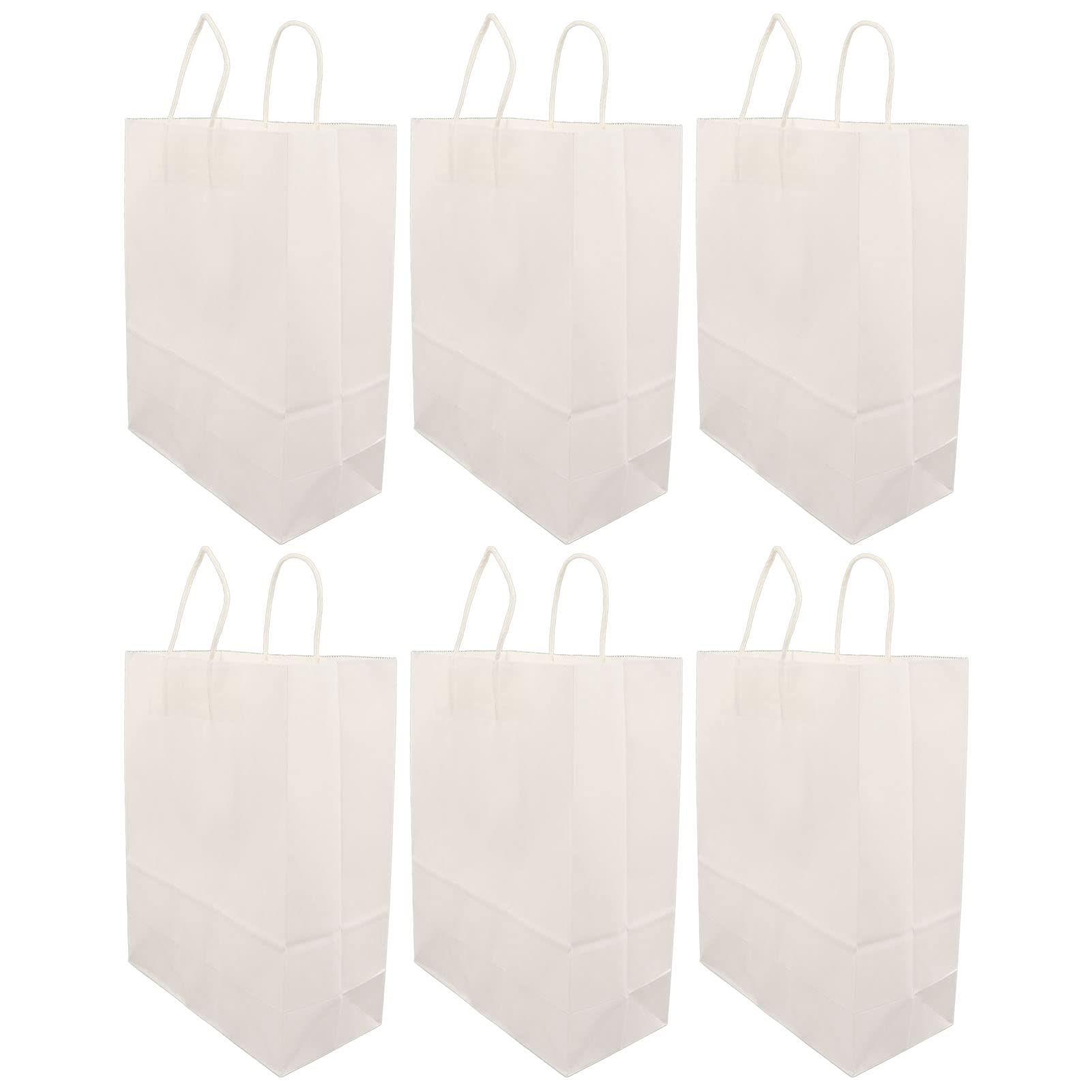 Restokki Białe torby Kraft Torby na imprezy 50szt (280x280x150mm)
