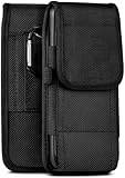 moex Agility Hülle für Nokia 3.1 Hülle mit Gürtelschlaufe, Handy Gürteltasche Outdoor Handyhülle, Nylon Gürtel Handytasche, robuste Schutzhülle mit Karabiner, Schwarz