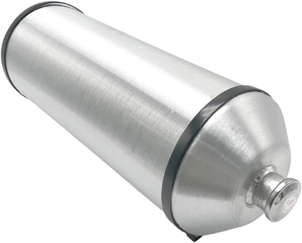 JSD 10 Gallon 10x30 Vertical Aluminum Fuel / Gas tank- Durable Design For Outdoor Power, Marine & RV Use