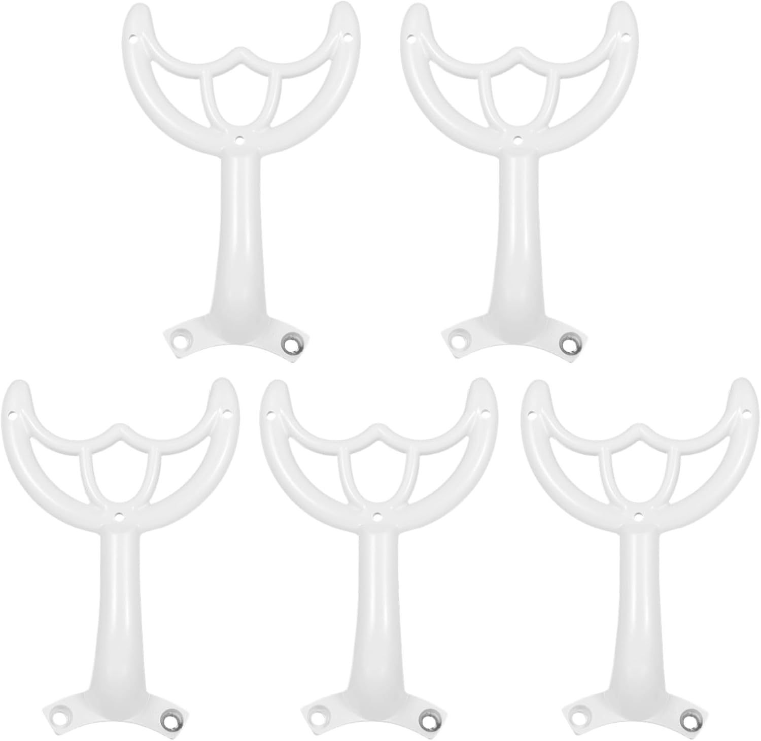 5 PCS Ceiling Fan Blade Arms Replacement with Mounting Hardware for Replacing Worn Broken Fan Blades Repair, Summer White Ceiling Fan Blade Replacements