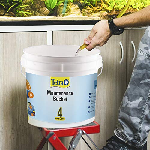 Image of Tetra 4 Gallon Maintenance Bucket for Aquariums, Makes Water Changes Easy | For Changing Water In Tanks Up to 10 Gal, Use With Siphon To Remove Water, Marked With Water Levels, Use Monthly