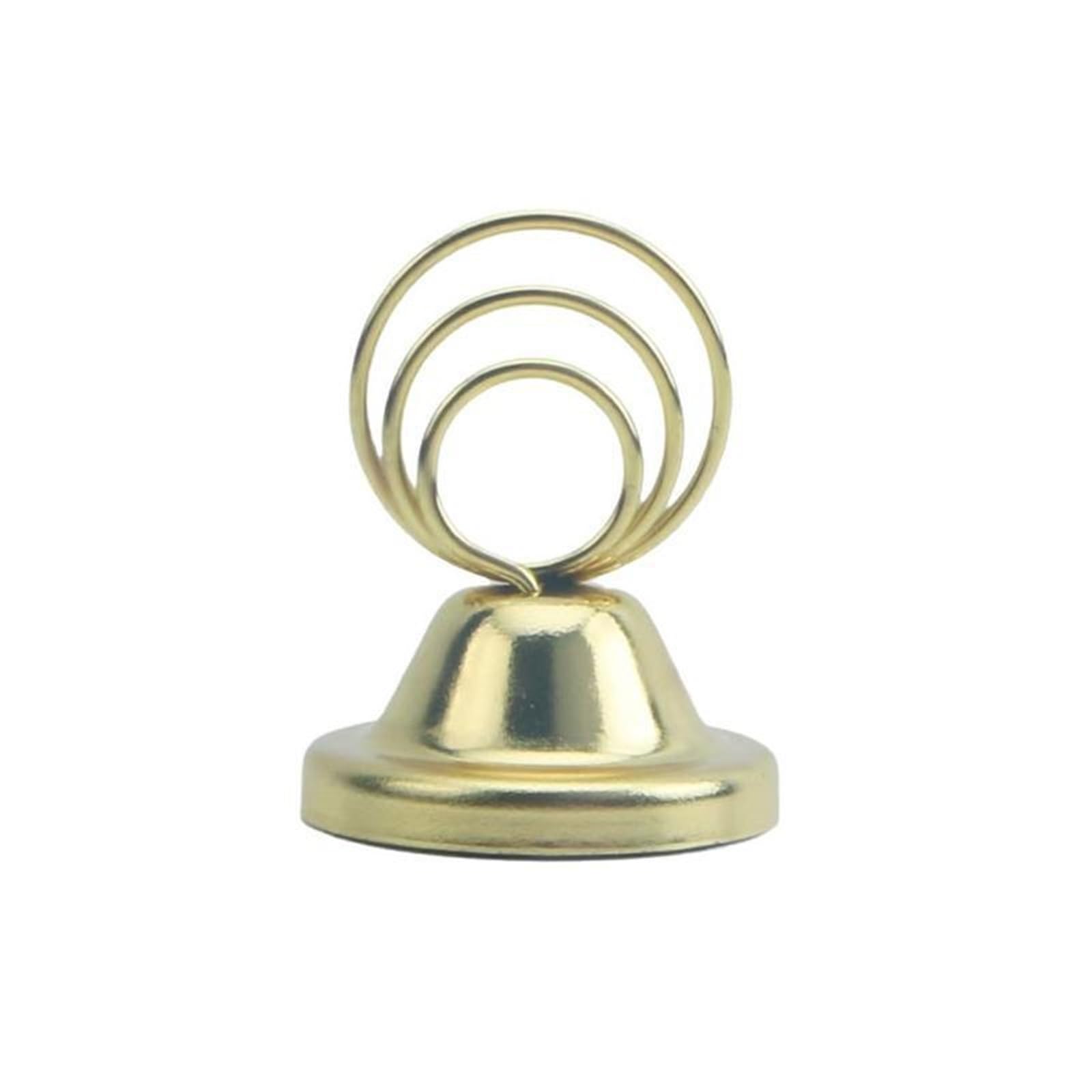 UBOHUZ 30PCS 5.5*5cm Table Number Holders Metal Electroplating Place Card for Memo Note, Wedding