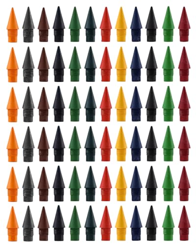 FUGLUS 72 Piezas Color Lápiz sin Tinta, Reparación Reemplazable Repleta Infinito, Para Oficina Y Estudio Suministros De Dibujo Y Escritura Cabezas De Lápiz Duraderas Y Prácticas