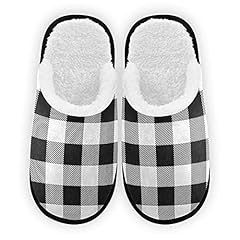 White and Black Buffalo Plaid