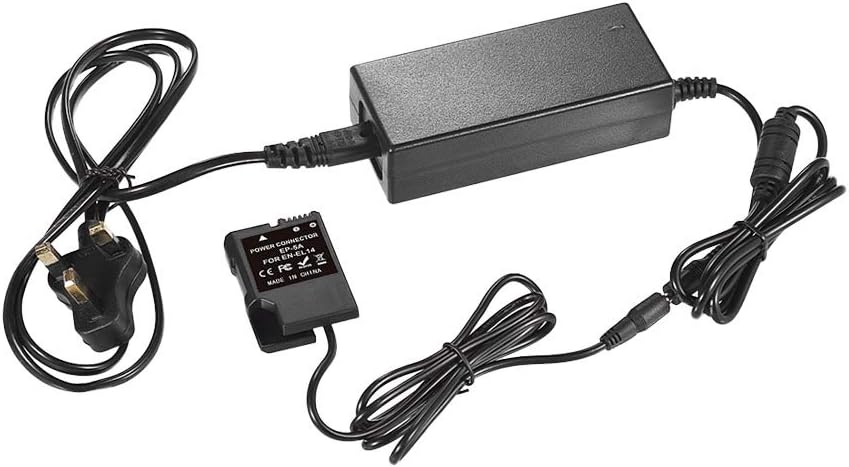 Power Adapter，EH-5A plus EP-5A AC Power Adapter DC Coupler Camera Charger Replace for EN-EL14 for D5100 D5200 D5300 D5500 D5600 D3100 D3200 D3300 D3400 DF Coolpix P7000 P7100 P7700 P7800